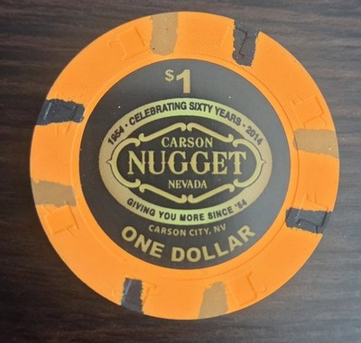 $1 Carson Nugget Casino Carson City, NV 2014 Issue Casino Chip