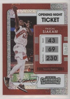 2021-22 Panini Contenders FOTL Opening Night Ticket 10/25 Pascal Siakam #31 n0c