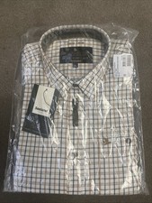 Seeland Oxford Shooting Shirt Men's XL Classic Blue Classic Brown Hunting