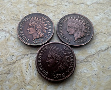 1872 1878 1908 Indian Head Cent Penny Key Date Coin