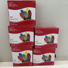 5 boxes holiday home multicolor c9 outdoor christmas lights