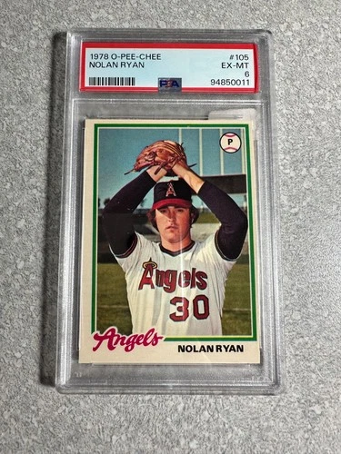 1976 O-Pee-Chee Nolan Ryan, #105, EX-MT, PSA 6