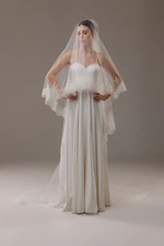 Lace Wedding Veil Cathedral Style 2 Layers New w/Tags