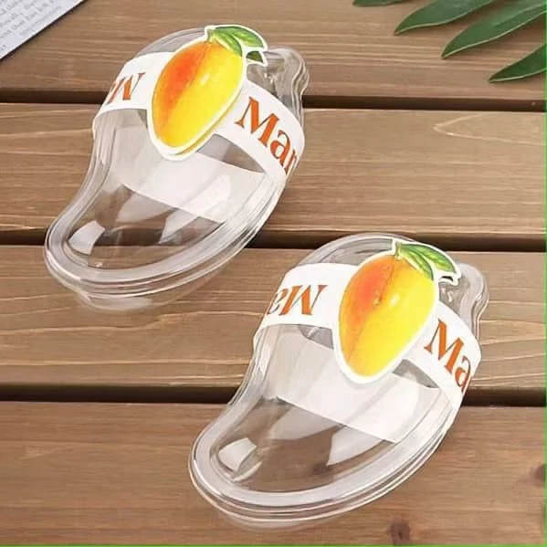 Mango Fruit Shape Mousse PET Packaging Baking Cake Transparent Plastic Lid Box - Image 3 of 4