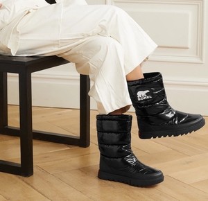 Sorel Boots Black Joan of Arctic Next Lite Puffy Shine size 8.5