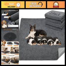 Extra Large Reusable Dog Mat 36"x48", Non-Slip Washable Pee Pads, Fast Absorbent