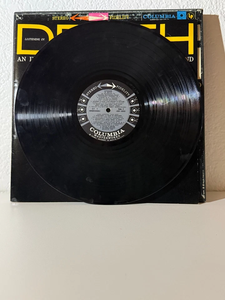 Listening In Depth – Columbia Stereophonic Sound LP VG+ 1958 Demo Sampler - Image 4 of 4