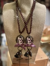 Gypsy South Lavender Snowman Necklace