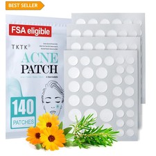 Pimple Patch Acne Patch, 4 Sizes 140 Patches Acne Absorbing Cover Patch, Hydr...