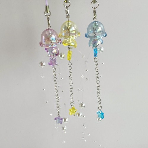 Charm Jellyfish Phone Keychain Phone Anti-lost Rope Phone Accessories - Photo 11 sur 17