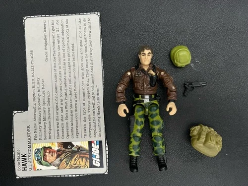 gi joe lot figure 1986 Hawk 100% complete W/FC