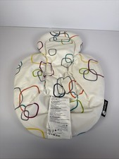 4moms Newborn Reversible Plush Insert Pad Multi Color Squares Reversible