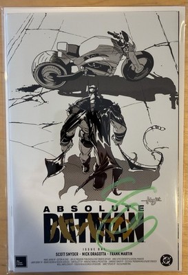 Absolute Batman #1 Akira B&W Variant Signed by Scott Snyder w/ COA NM+ Key Issue