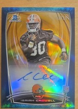 2014 Bowman Chrome - Rookie Refractor Autographs Isaiah Crowell #RCRA-IC Bubbles