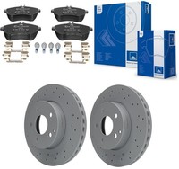 ATE Gelochte Bremsscheiben 295Mm + BelÄGe Vorne FüR Mercedes C-KLASSE W204 S204