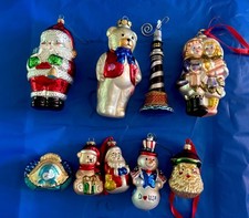 Vtg Old World Christmas OWC   Glass Whimsical Holiday Collectable Ornaments