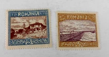 Romania #235 M/OG/HR/F,  #236 M/NG/F, Romanian Annexation of Silistra, 1913