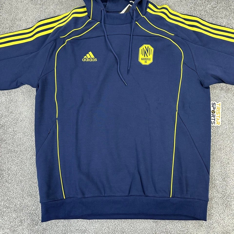 Nashville SC Sudadera con Capucha Para Hombres XL Azul Marino MLS Fútbol Adidas NSH TRV Sudadera con Capucha Pullover Foto 2 de 4