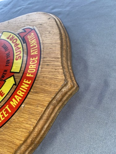 Vintage Marine Corps Plaque Fleet Marine Force Atlantic - Picture 12 of 12