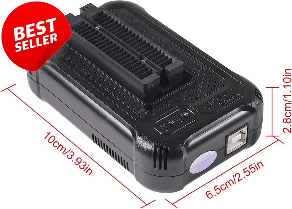 T48 TL866-3G Programmer for EPROM MCU SPI NOR NAND Flash EMMC IC Tester US - Photo 3/4