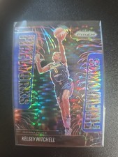 Kelsey Mitchell 2025 Prizm WNBA - Fireworks Blue Pulsar /199 SP - Fever 