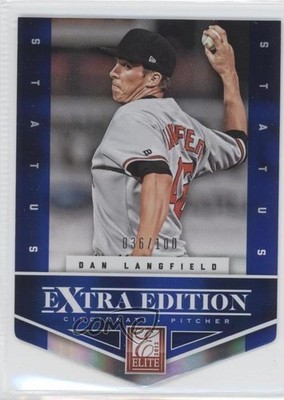 2012 Elite Extra Edition Status Blue Die-Cut 36/100 Dan Langfield #173 0x5