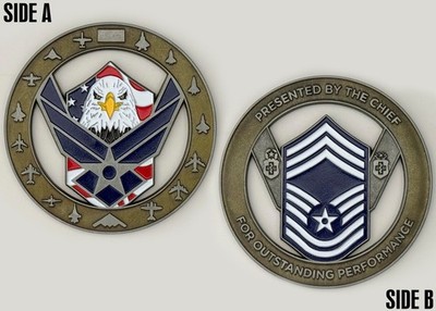 USAF Chief ''Outstanding Performance'' Challenge Coin 2#13