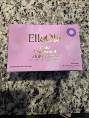 EllaOla Kids Unflavored MultiVitamin - NEW Unopened  (Expiration 2/1/28)