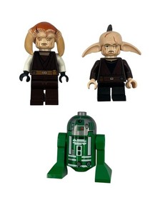Lego Star Wars Minifigure Lot 9498 Even Piell R3-D5 Saesee Tiin Jedi Astromech 