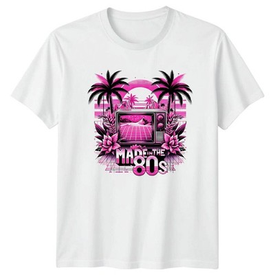 Made In The 80s Retro Vaporwave Palm Tree Synthwave T-Shirt