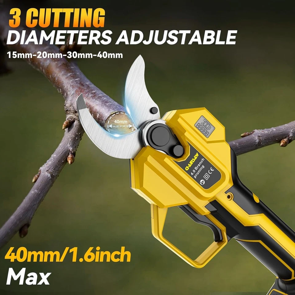 2-IN-1 Electric Pole Pruning Shears Cordless Compatibility with DEWALT 20V MAX B - Image 4 of 4