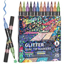 Drawing Markers Double-Tip Non-Bleed Kids Coloring Marker Pens For Crafting