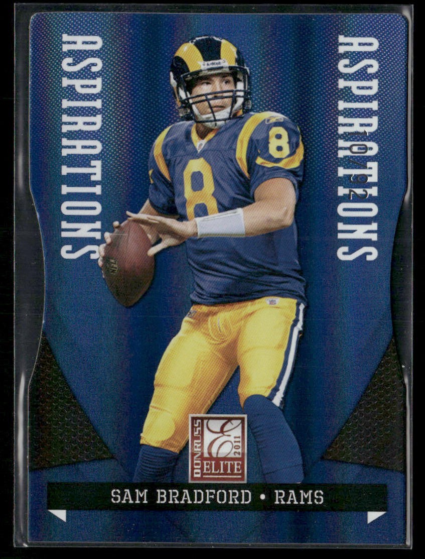 Sam Bradford 2011 Elite Blue Aspirations Die Cut 10/92 #90