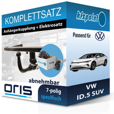 Für VW ID.5 SUV 07.2021-jetzt ORIS Anhängerkupplung abnehmbar + 7polig E-Satz FP