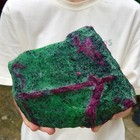 6.82lb Natural green Ruby zoisite (anylite) crystal Chakra Healing Energy
