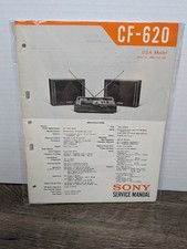 Sony CF-620 Cassette Service Manual Genuine O...