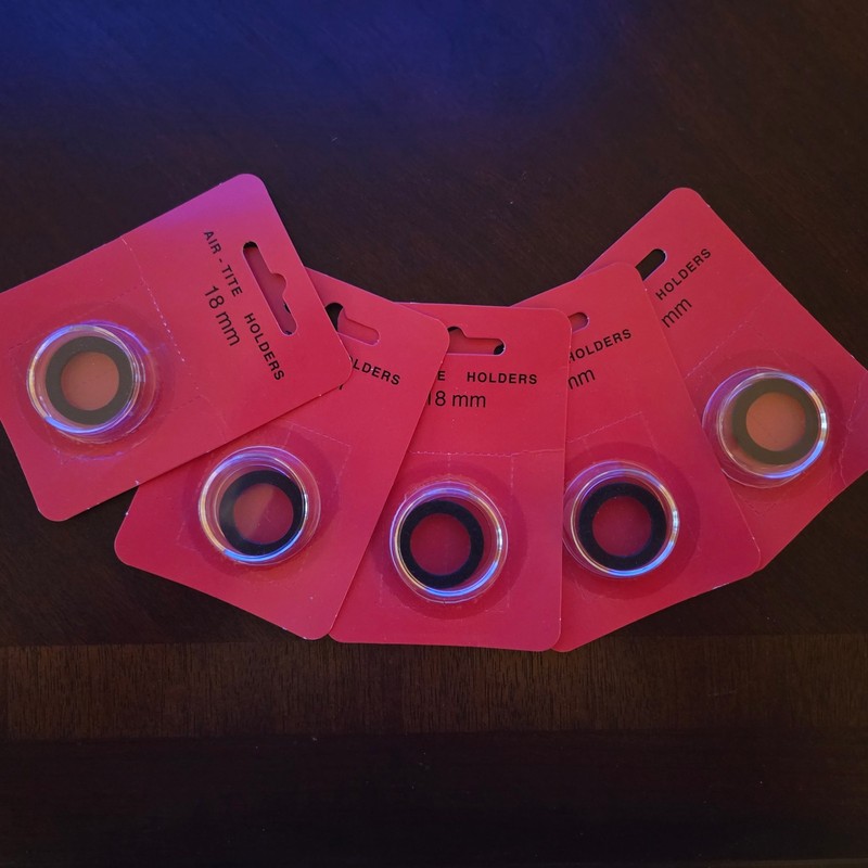 Genuine Air Tite Black Ring Type Coin Holders