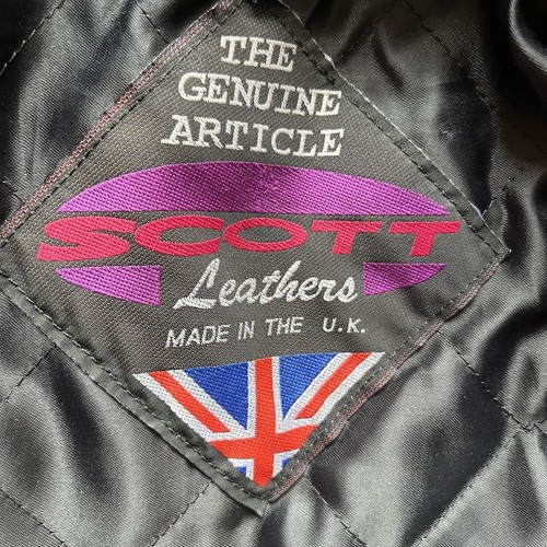 Scott Leathers Vintage Black Motorcycle Suit Size 46 Waist 38” Made In UK - Picture 6 of 18