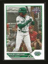 2023 Topps Pro Debut Yerlin Confidan Base Card Daytona Tortugas (#PD-142)
