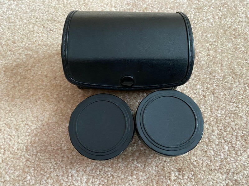 AMBICO Video Camera Lens Set V-0387 Telephoto 1.5x  Wide Angle 0.5x w/Case