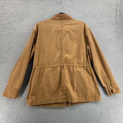 UNIVERSAL THREAD Tan Corduroy Collar Chore Jacket Women's Large Long Sleeve - Picture 2 of 18