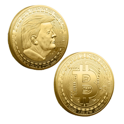 BTC Physical Bitcoin Commemorative Coin President of Trump USA Gift Gold Medal