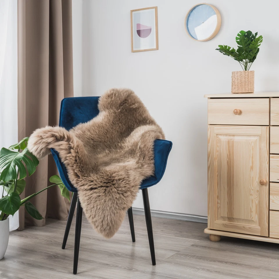 Schaffell Echt XXL, Echtes Lammfell, Ökologisch gegerbt, Hohe Qualität Naturfell - Bild 2 von 4