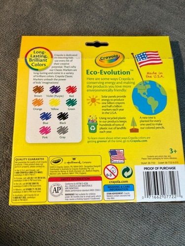 🖍️ 3 Boxes / 28 CRAYOLA Classic Color Markers - 8 are Ultra Clean Washable’s - Picture 6 of 8