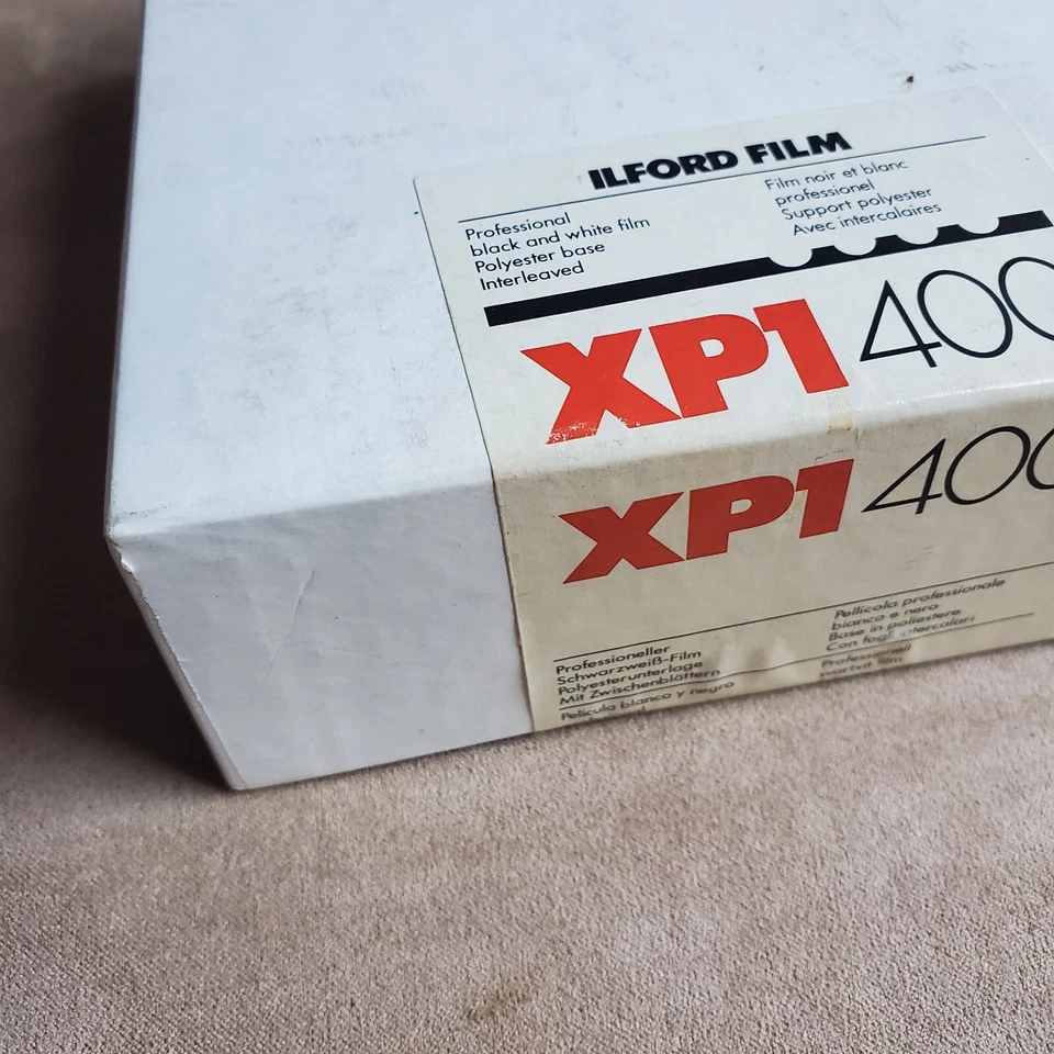 Ilford XP1 4"X5" Unopened box EXPIRED  12/91 Rawstock ORIG OWNER No Sheet Coun - Image 2 of 4