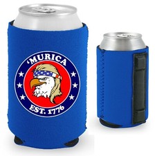 Murica 1776 Magnetic Can Coolie, Bald, Ealge, Mullet