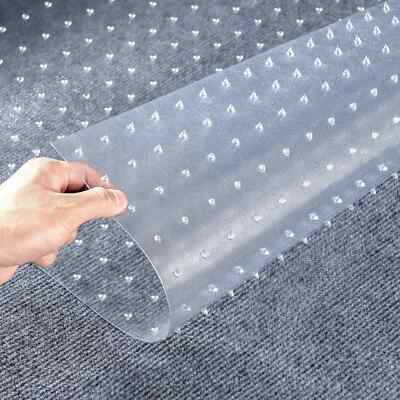 Vinyl Plastic Carpet Protector Runner Floor Mat Clear Sheet Heavy