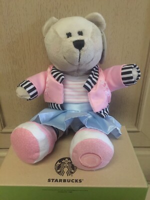 Starbucks Sakura Cherry Blossom Bear Pink Blue Bearista & Mini