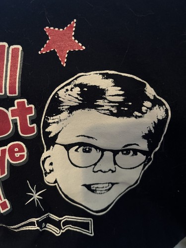 A Christmas Story Ralphie 'You'll Shoot Your Eyes Out' Boys Small Pajamas - Picture 6 of 10