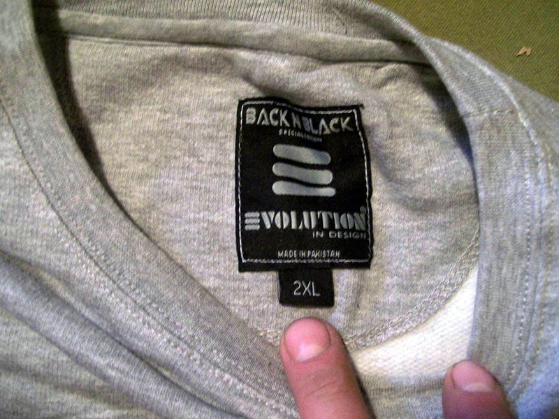 Back N Black Special Ed. EVOLUTION 2XL Gray Black Zipper Long/Short Sleeve Shirt